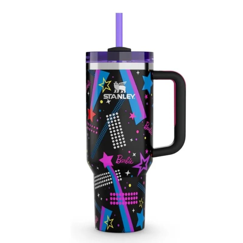 Black Stylish Stanley Barbie Tumbler H2.0 Tumbler 1.18L Limited Edition Double Wall Vacuum Insulated - Tumbler Bank
