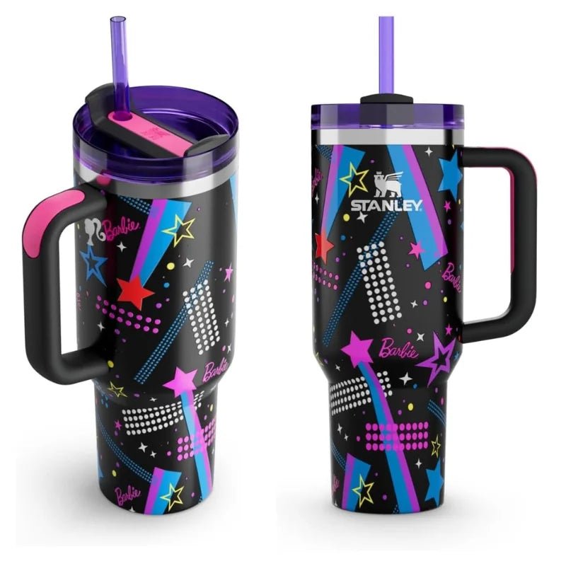 Black Stylish Stanley Barbie Tumbler H2.0 Tumbler 1.18L Limited Edition Double Wall Vacuum Insulated - Tumbler Bank
