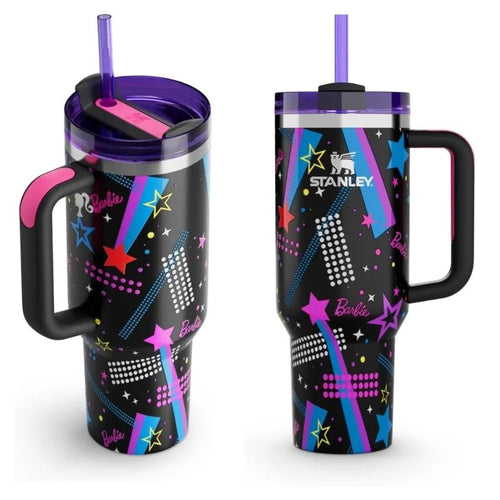 Black Stylish Stanley Barbie Tumbler H2.0 Tumbler 1.18L Limited Edition Double Wall Vacuum Insulated - Tumbler Bank