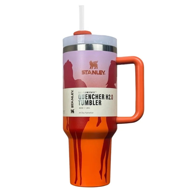 Orange Barbie Stanlay Tumbler | H2.0 Tumbler 1.18L Limited Edition Double Wall Vacuum Insulated - Tumbler Bank